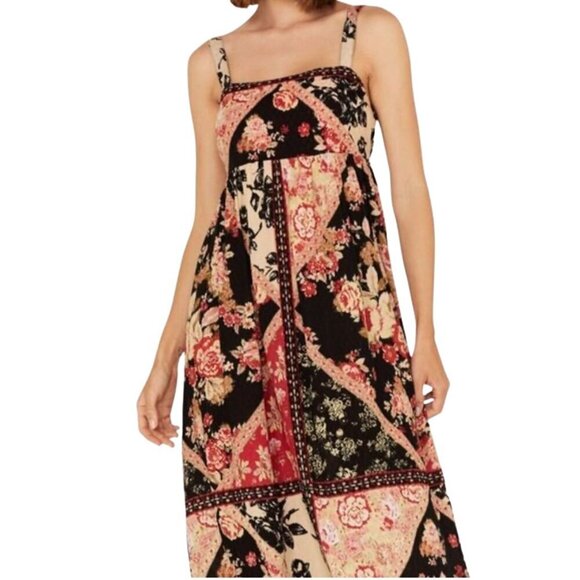 Collective Anthem of the Sun Patchwork Floral Print Sleeveless Midi Dress XS - Picture 15 of 15